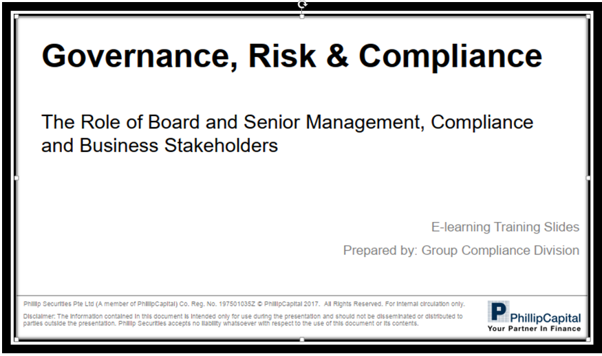 Governance Risk and Compliance